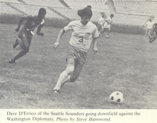 NASL Soccer Seattle Sounders 74 Home Dave D'Errico