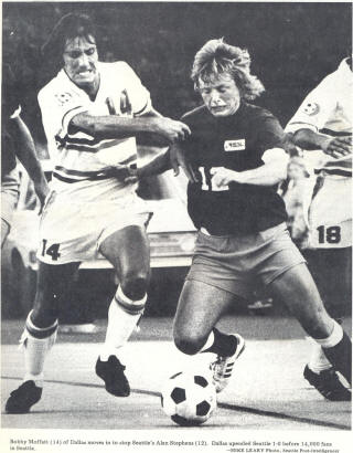 NASL Soccer Seattle Sounders 74 Road Alan Stephens