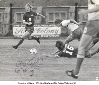 NASL Soccer Seattle Sounders 75 Road Alan Stephens