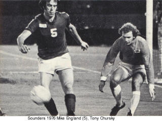 NASL Seattle Sounders 76 Road Mike England Tony Chursky