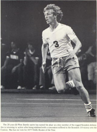 NASL Soccer Seattle Sounders 77 Home Jim McAlister