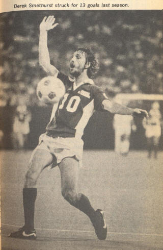 NASL Soccer Seattle Sounders 79 Road Derek Smethurst