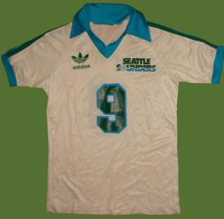 NASL Soccer Seattle Sounders 82 Home Jersey  Peter Ward.JPG