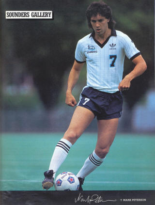 NASL Soccer Seattle Sounders 83 Home Mark Peterson