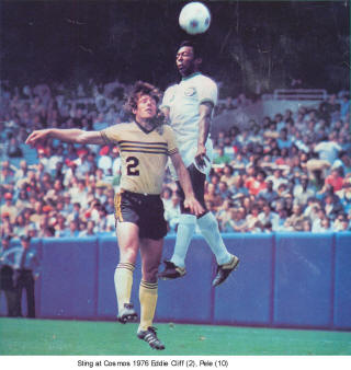 NASL Soccer Chicago Sting 76 Home Eddie Cliff Cosmos Pele