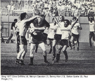 NASL Soccer Chicago Sting 77 Goalie Back Mervyn Cawston