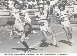 NASL Soccer Chicago Sting 78 Home Jado Hasenbegovic, Jimmy Kelly