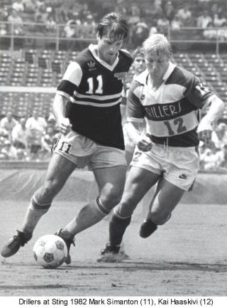 NASL Soccer Chicago Sting 82 Road Mark Simanton