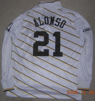 Sting 86-87 Road Jersey Ricardo Alonso Back