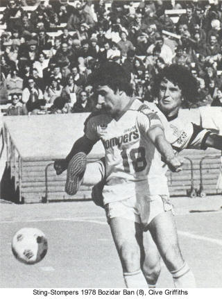 NASL Soccer Oakland Stompers 78 Home Bozidar Ban