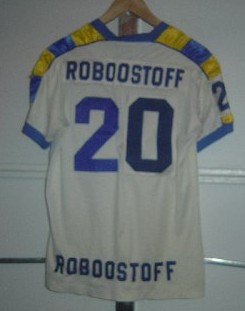 NASL Soccer Oakland Stompers 78 Home Jersey Archie Roboostoff Back