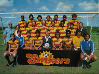 NASL Soccer Ft. Lauderdale Strikers 77 Road team