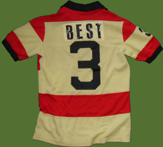 NASL Soccer Ft. Lauderdale Strikers 79 Road Jersey George Best Back