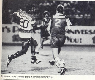 NASL Soccer Ft. Lauderdale Strikers 80 Road Back Teofilo Cubillas