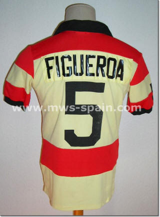 NASL Soccer Ft. Lauderdale Strikers 81 Road Jersey Elias Figueroa Back