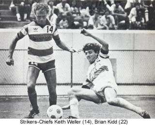 NASL Soccer Ft. Lauderdale Strikers 81 Road Keith Weller