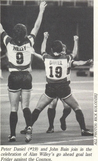 NASL Soccer Ft. Lauderdale Strikers 84 Road Back Alan Willey, Peter Daniel