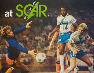 NASL Soccer California Surf 78 Home Steve David, Steve Moyers, Detroit Express Steve Hardwick