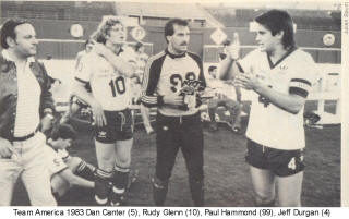 NASL Soccer Team America 83 Home Rudy Glen