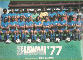 NASL Soccer Team Hawaii 77 Road Team
