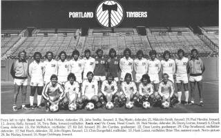 NASL Soccer Portland Timbers 76 Home Team