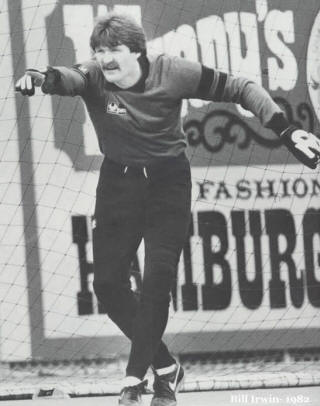 NASL Soccer Portland Timbers 82 Goalie Bill Irwin