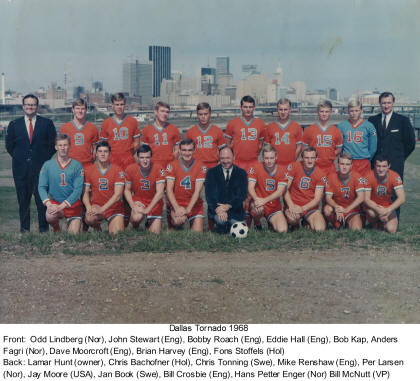 Dallas Tornado 1968 Team Photo