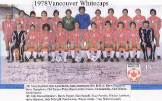 NASL Soccer Vancouver Whitecaps 78 Road Team