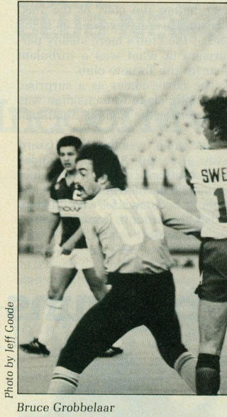 NASL Soccer Vancouver Whitecaps 80 Goalie Back Bruce Grobbelaar, Blizzard