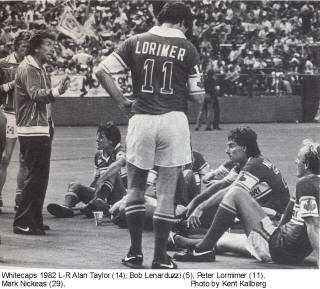 NASL Vancouver Whitecaps 82 Road Back Peter Lorimer