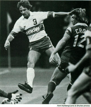 NASL Soccer Vancouver Whitecaps 83 Home Frans Thijssen 7-3-085, Sockers Kevin Crow