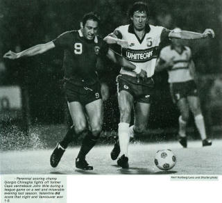 Vancouver Whitecaps 1983 Home John Wile Cosmos Spring Cup