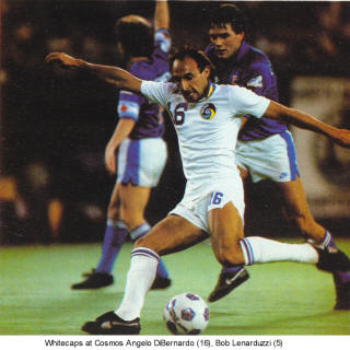 NASL Vancouver Whitecaps 83 Road Bob Lenarduzzi Cosmos Bob Lenarduzzi