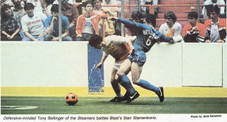 Steamers 84-85 Home BackTony Bellinger, Blast Stan Stamenkovic