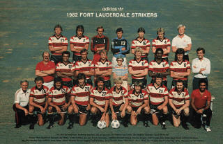 NASL Soccer Ft. Lauderdale Strikers 82 Road Team